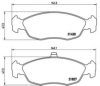 PEUGE 1611458480 Brake Pad Set, disc brake